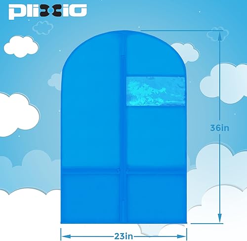Miniatura 3 de Plixio Bolsas de ropa para niños de 36 pulgadas para disfraces de baile ropa colgante para niños uniforme trajes organizador de trajes de recital