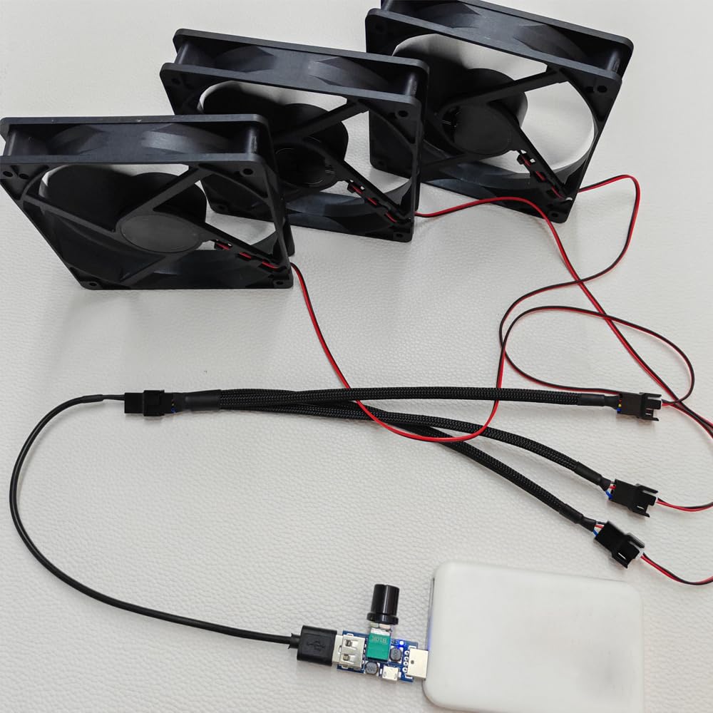 Gebildet 5szt USB do 3stykowego/4stykowego PWM 5V USB z osłoną kabel zasilające wentylatora, regulator prędkości wiatru wentylatora, rozdzielacz PWM 2-3 drożny
