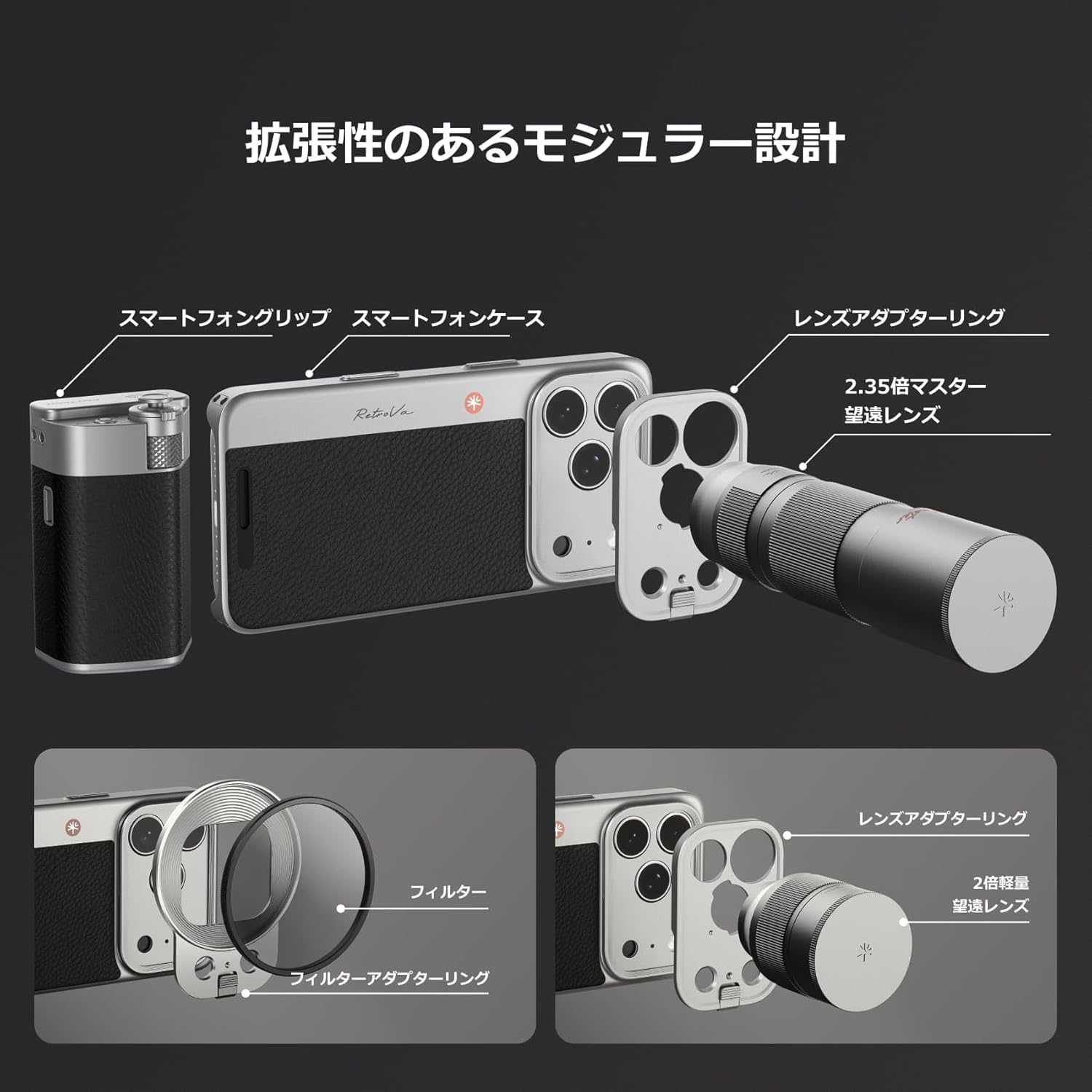 Amazon.co.jp: PGYTECH Retrova グリップキット オールインワンセット