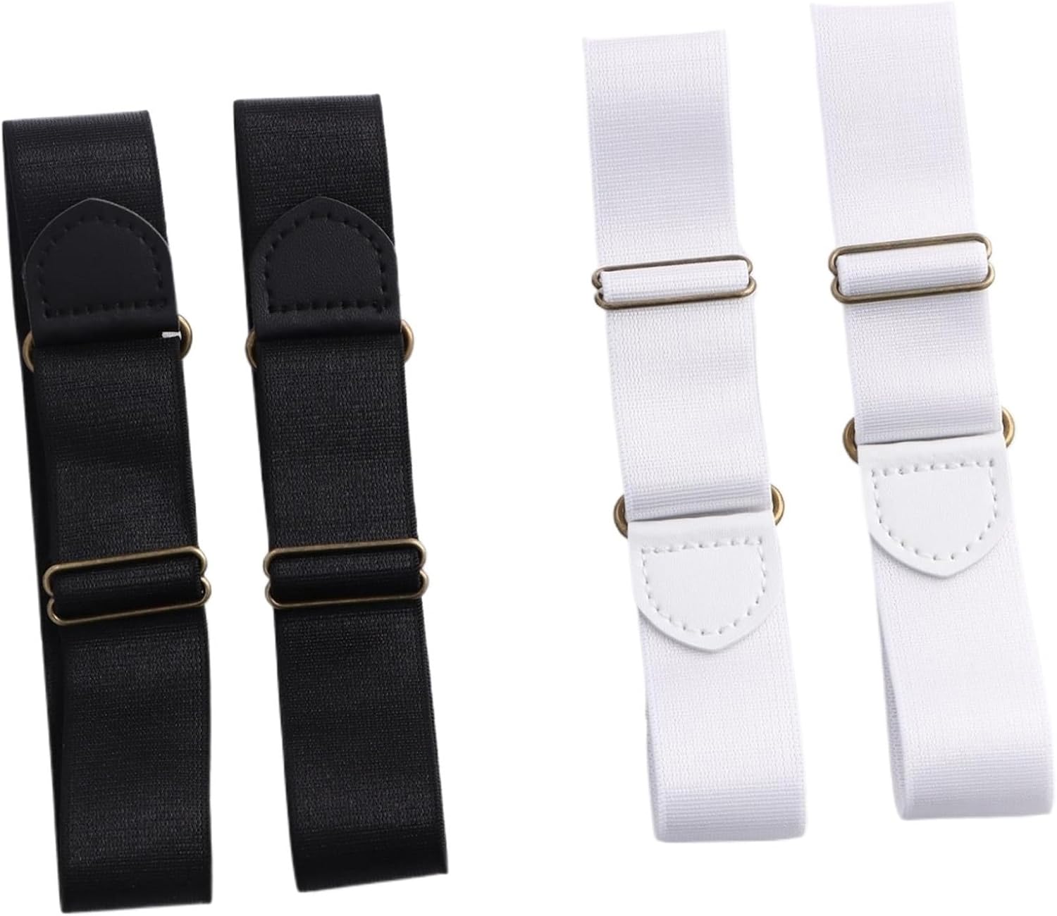 10pcs Elastic Armbands Sleeve Garters for Men Women Nylon 2.5cm Width | Adjustable unisex sleeve holders, 10-pack nylon armbands for shirts, blouses, and costumes.