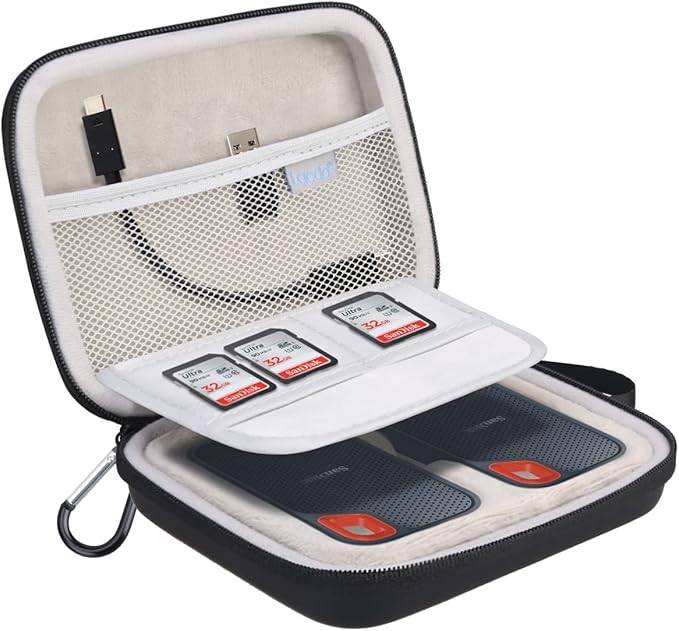 Lacdo Hard Drive Carrying Case for 2 SanDisk Extreme GTechnology G