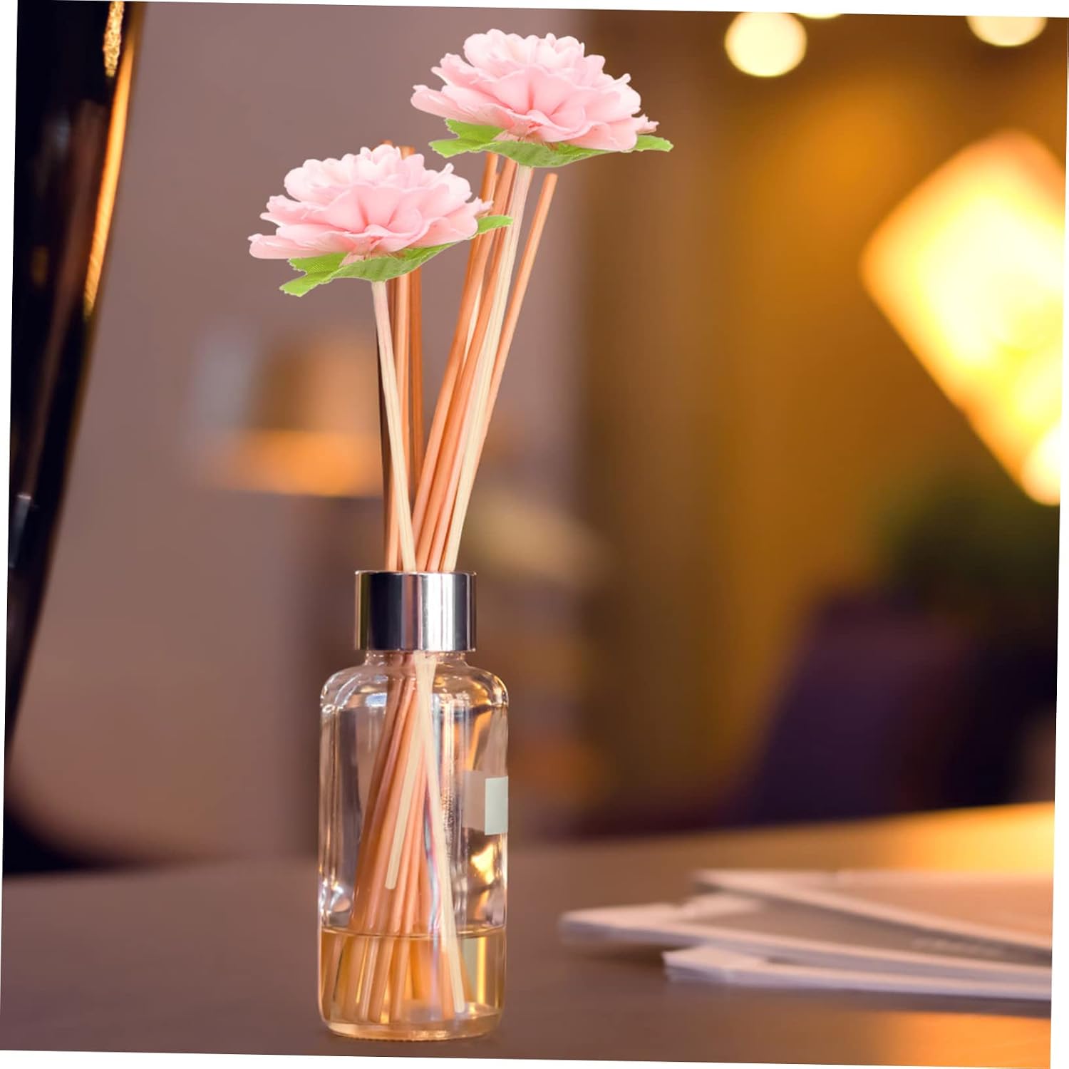 Aromatherapy Diffuser Reed Flowers Decorative Rattan Sticks for Home and Office Scented Oil Diffuser Refill 10 Inch Aromatic Flower Sticks Set