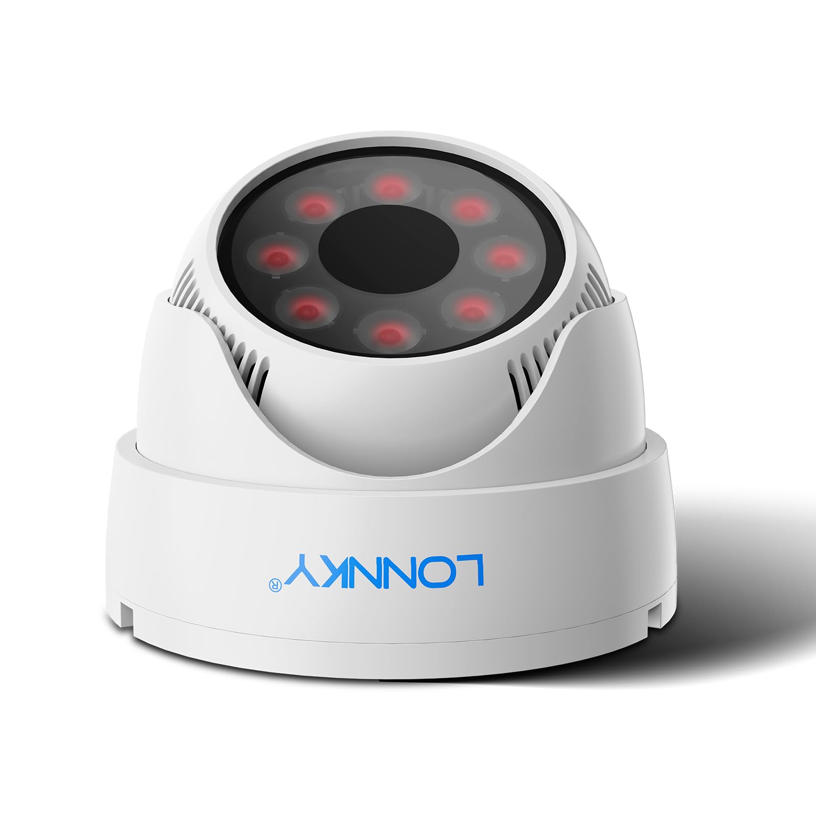 Lonnky Éclairage IR Intérieur pour Caméras et VR (Quest, Quest2, Quest3, PS VR2, PS5 VR2) — Infrarouge 850 nm, Câble de 2 m, Alimentation 12 V 1 A, Améliore la Vision Nocturne, B/W LED, Blanc