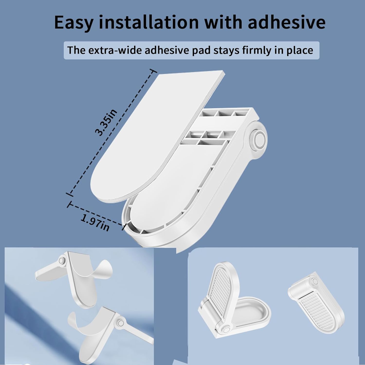 Portable Door Lock Home Security - Dual-Locking Mechanism,No Drilling Installation,Extra Wide Adhesive for Apartment,Hotel Use | Indoor/Outdoor Safety Device for Women & Families（1-Pack ）