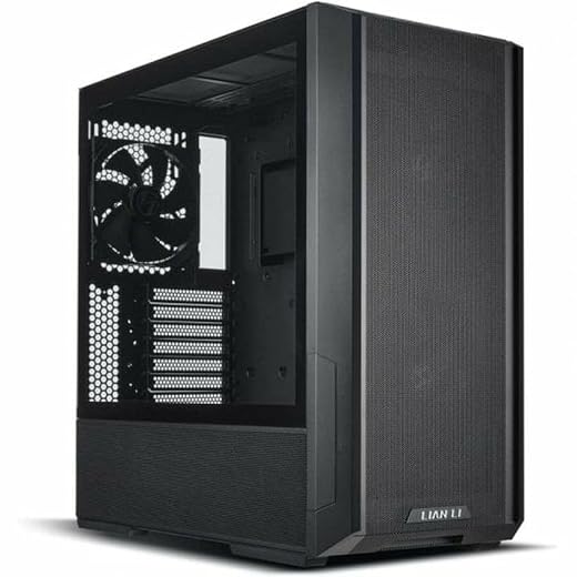 Lian Li Lancool 216 Mid-Tower case with high Cooling Performance - Includes Dual Front 160MM PWM Fans and 1 Rear 140MM PWM Fan - Airflow Focused - Up to 10 Fans (LANCOOL 216-X)