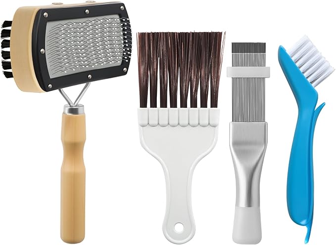 4Pcs AC Coil Cleaning Brush Set, Coil Cleaning Fin Brush