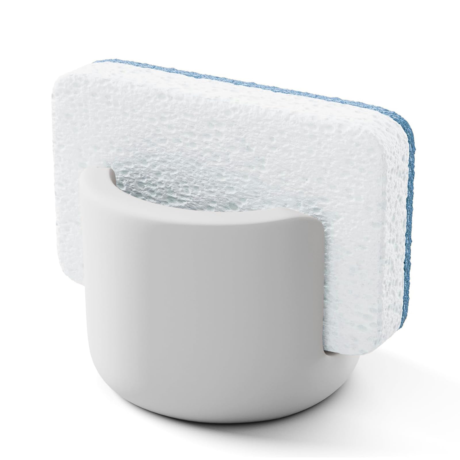 FOWSEEK Diatomite Sponge Holder for Kitchen Sink, Water Absorbing Stone Drying Sponge Holder, Fast Dry Dish Sponge Organizer Sink Brush Holder for
