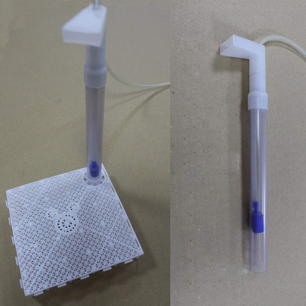 5 Placas de Filtro de Fondo para Acuario, Accesorio para Tanque de Fondo, Tubo de Entrada