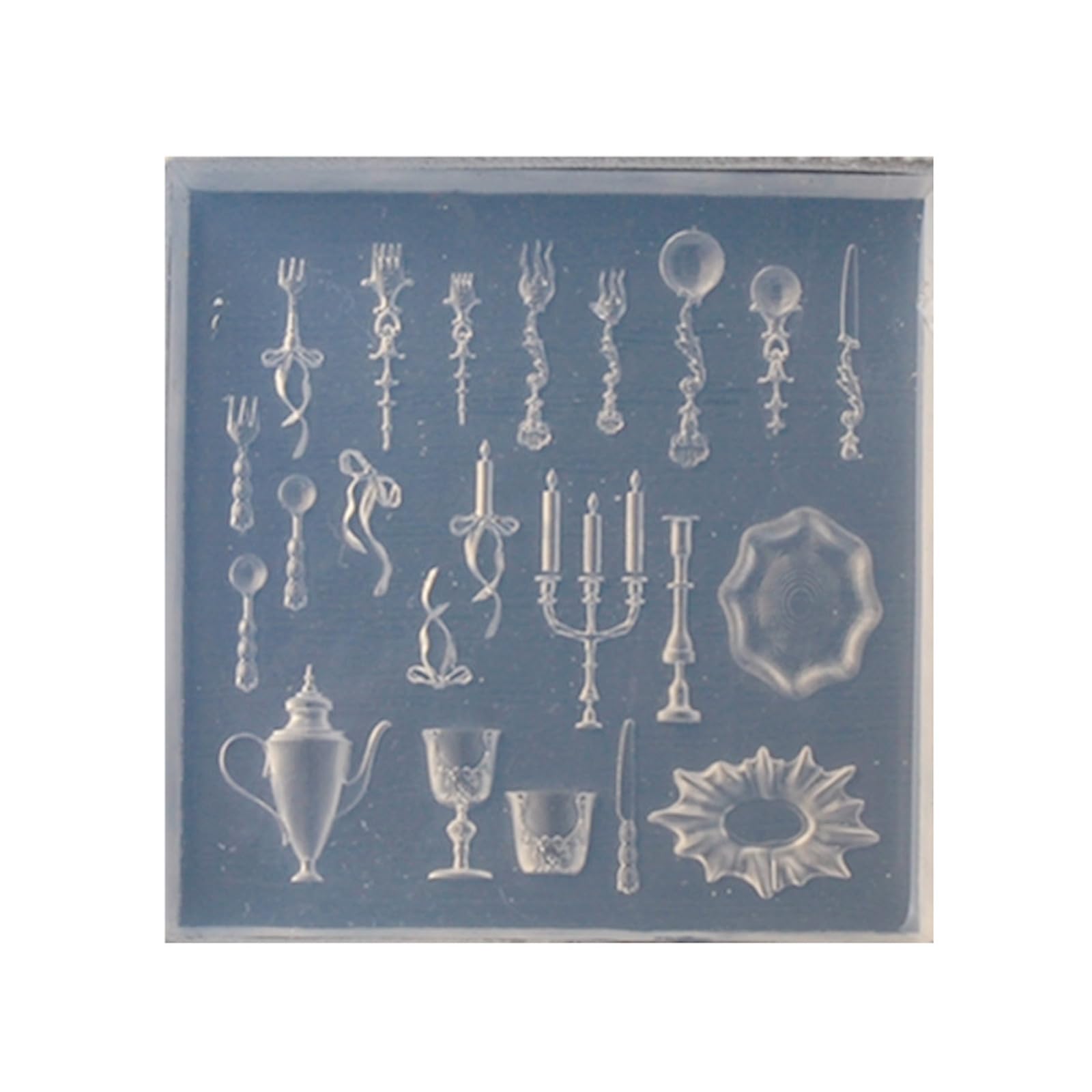 Maxtonser Silicone Nails Art Mold Accessory Delicate Shape 3D Nails Decorative Mold Silicone Texture for Various Nails Types