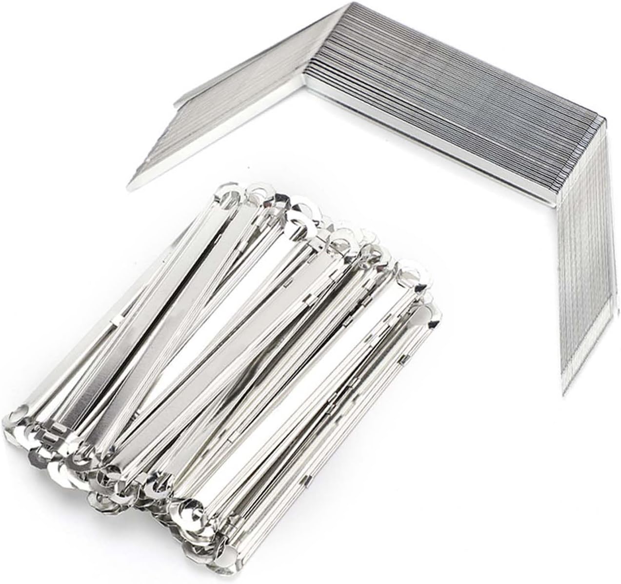 50Pcs 2 Hole File Fasteners, Anti Erosion Iron Material Clip Paper Prong Fastener Binding Clamp 80mm Hole Pitch for 350Sheets A4 Paper