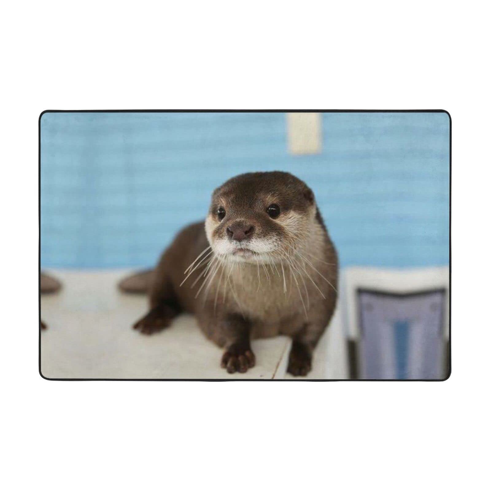 Tapis de cuisine loutre et tapis de chambre décoratif grand format