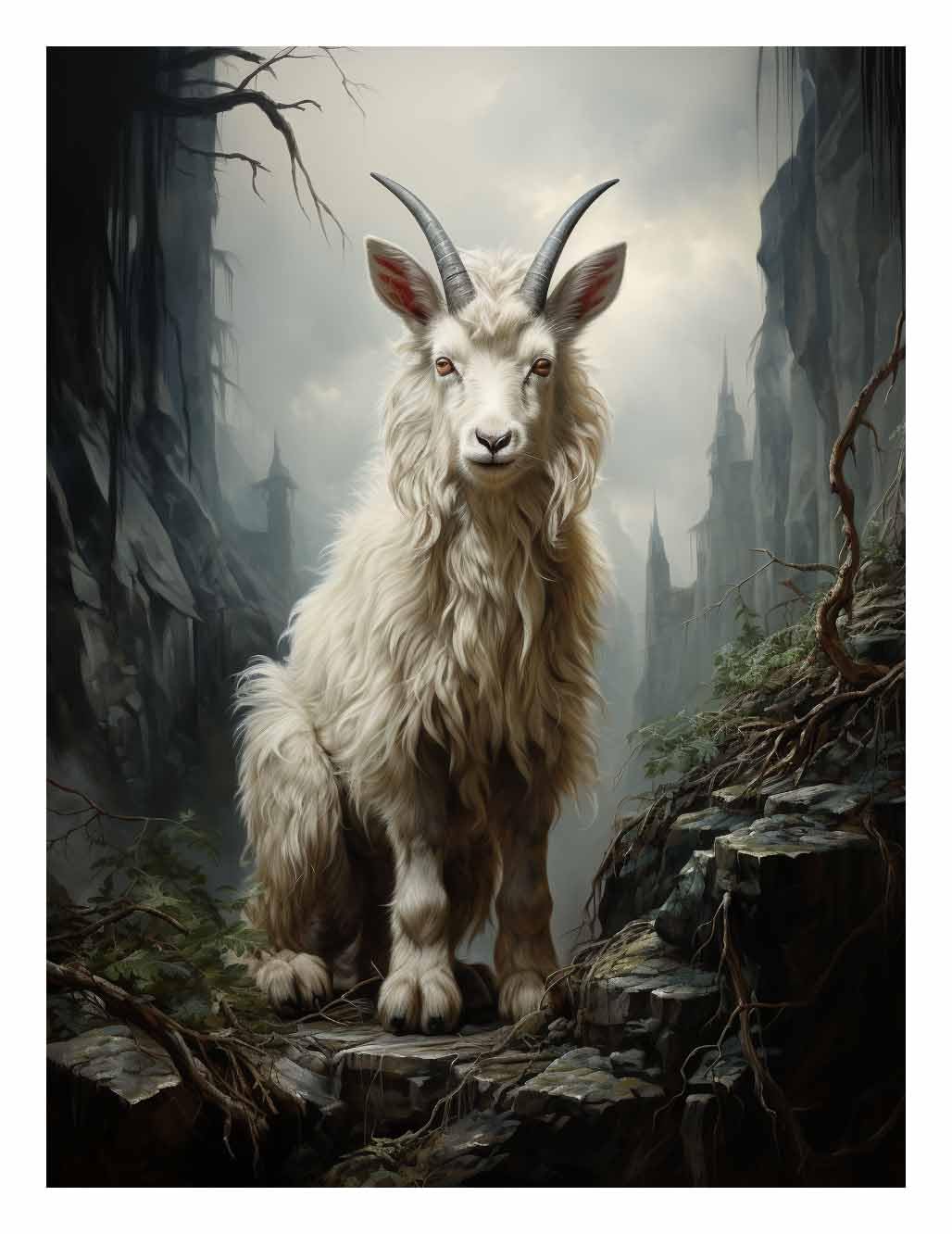CAPITUNEISKINEPA Kinder Goat Poster Gift Posters For Dorm Small Posters 12