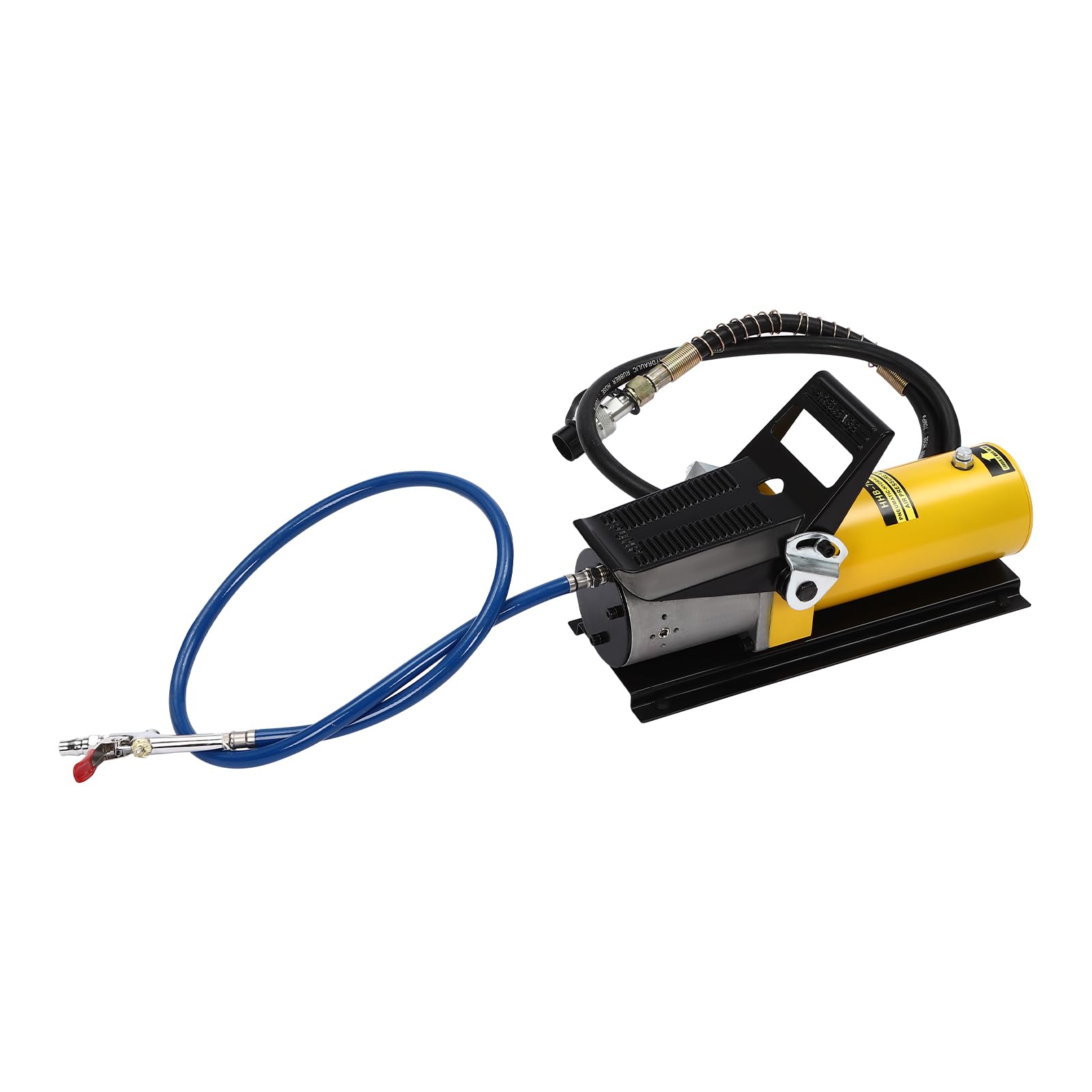 Pompe hydraulique pneumatique, presse hydraulique 120 psi, pompe à pied hydraulique à air comprimé avec 2 tuyaux, huile hydraulique type 15#, convient pour la construction automobile, l'entretien,