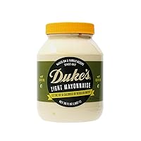 Vista 1 de Duke’s Mayonesa ligera con mezcla de aceite de oliva en frasco – Sabor suave y cremoso, 30 onzas (Paquete de 1)