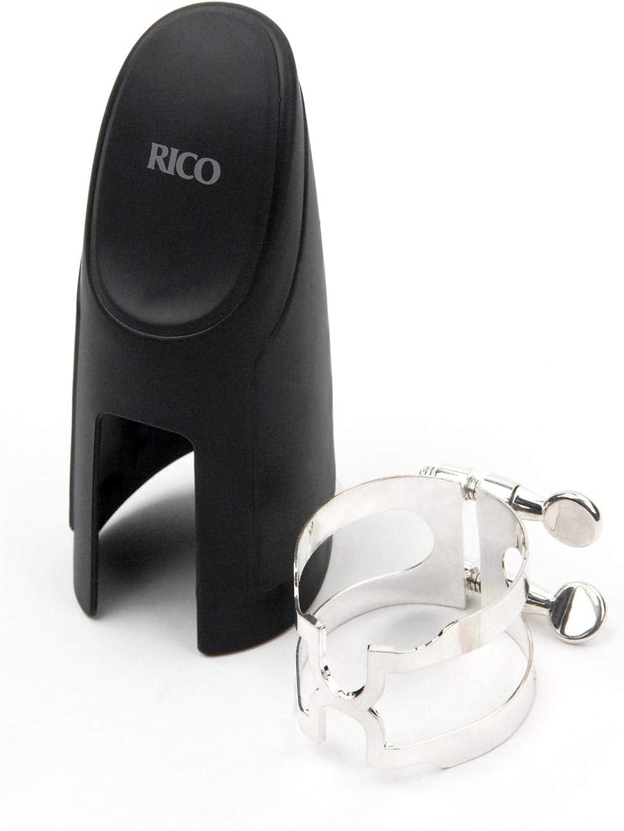 D'Addario H-Ligature & Cap, Bass Clarinet for Selmer-style Mouthpieces, Silver-plated (HBC1S)