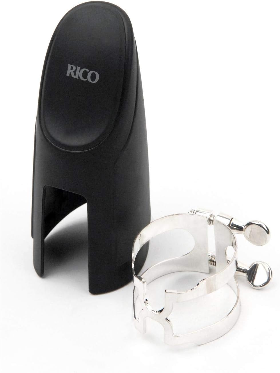 D'Addario H-Ligature & Cap, Bass Clarinet for Selmer-style Mouthpieces, Silver-plated (HBC1S)