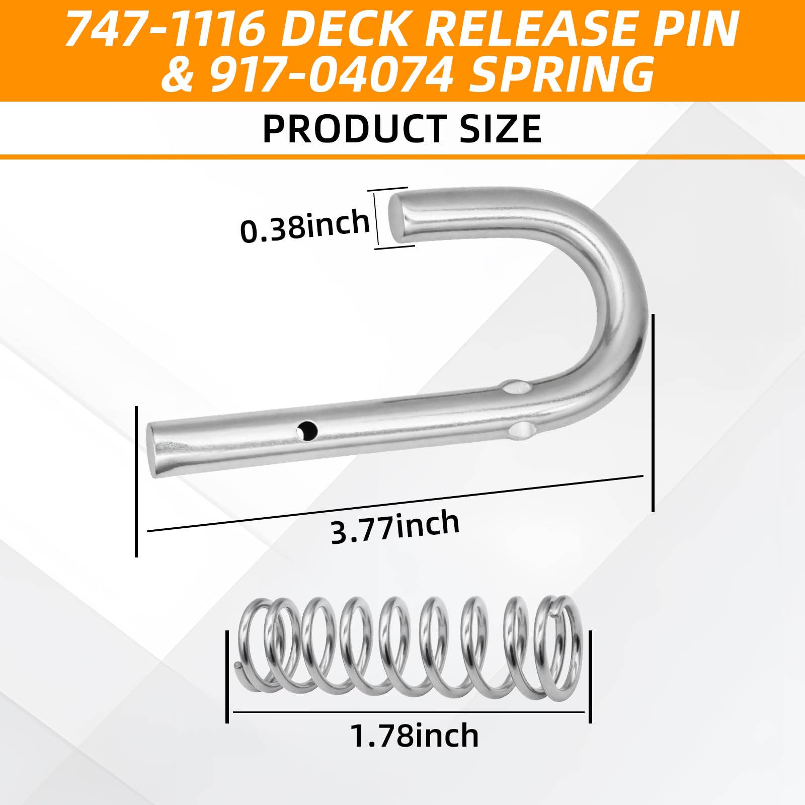 Amazon.com: 747-1116 932-0306A Deck Release Pin & Spring for Cub