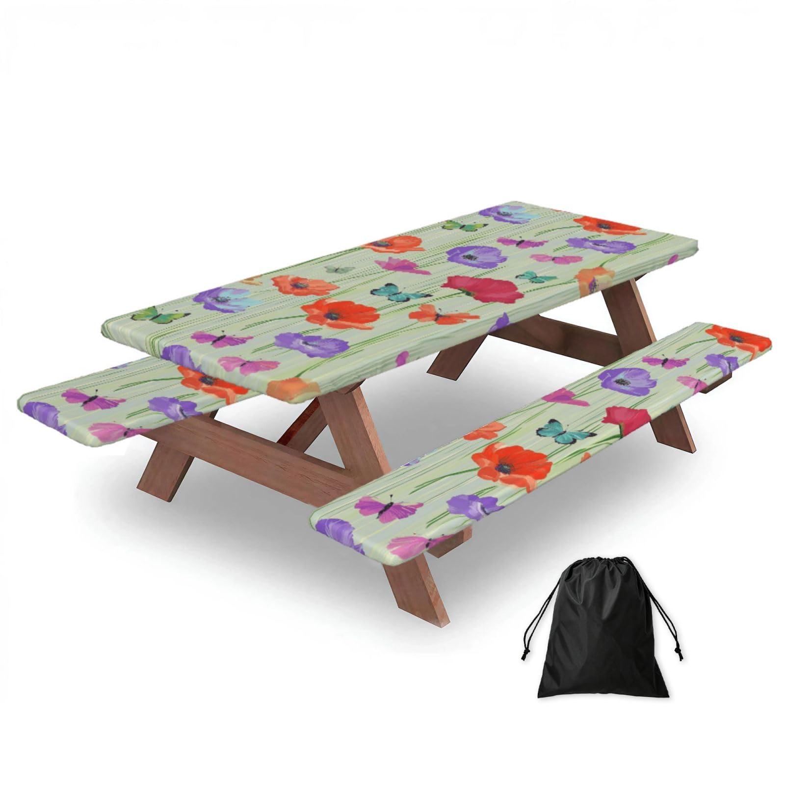 Housse de table de pique nique pour protéger votre mobilier extérieur du vent et de la pluie