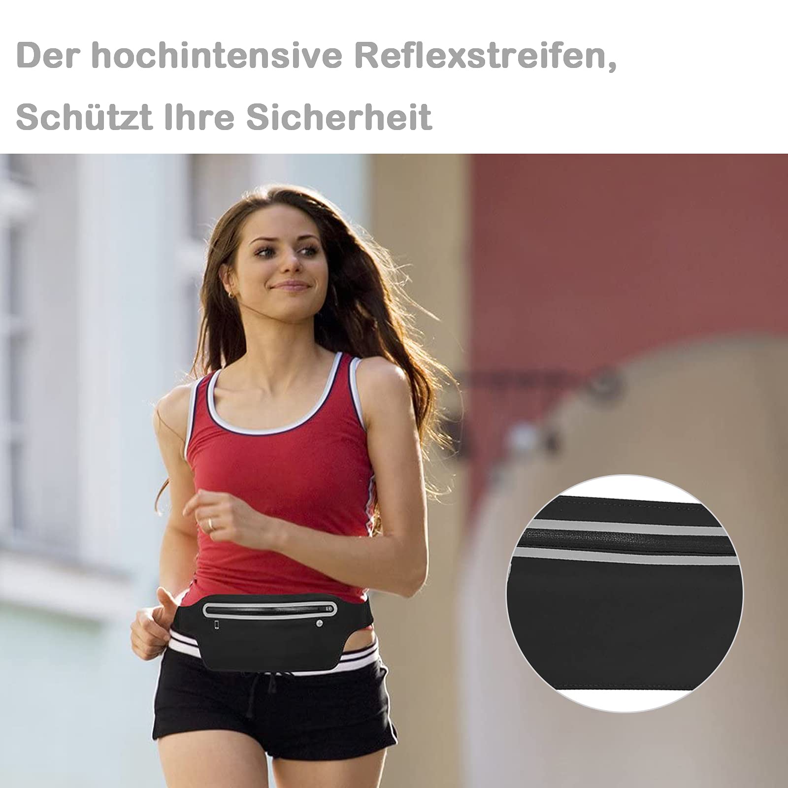 Carehabi Unisexe - Adulte Carehabi-hüfttasche Sac Banane, Noir, Taille Unique EU