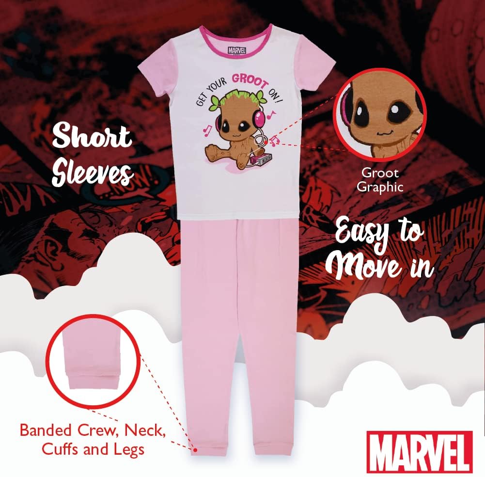 Marvel unisex-child 2-piece Snug-fit Cotton Pajama Set, Soft & Cute for Kids - Image 4