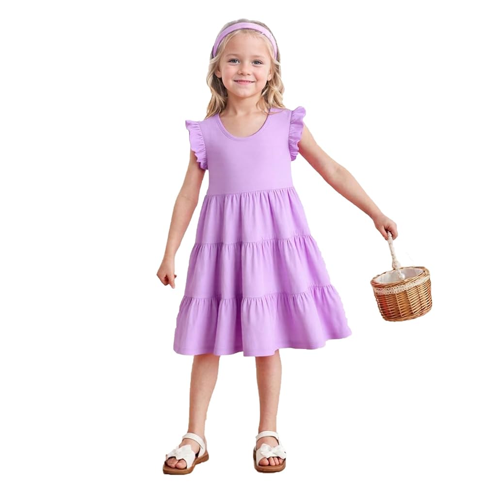 Amazon.com: HILEELANG Toddler Girl Summer Swing Dress Easter
