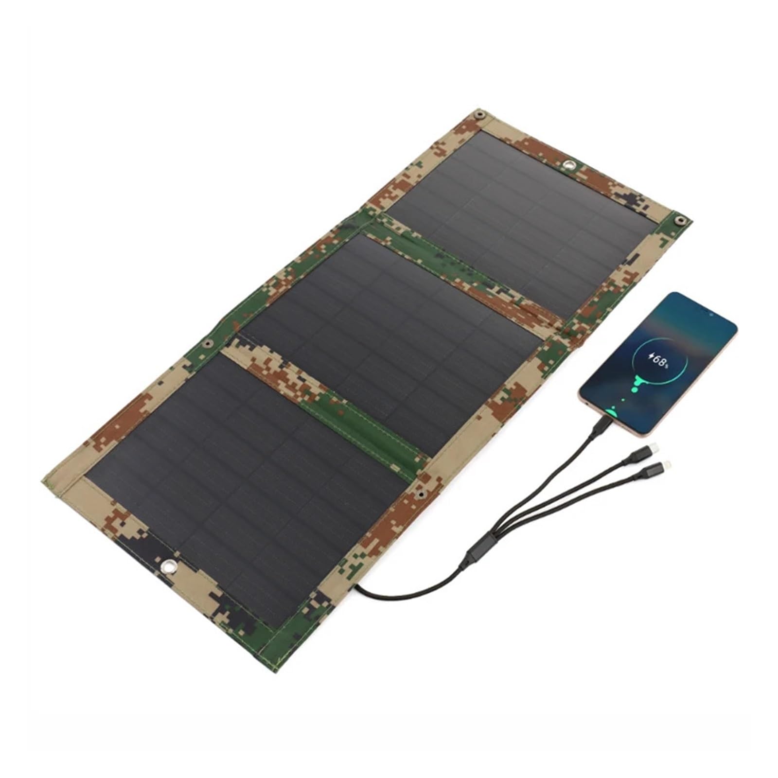 Składany Panel Słoneczny, Składany Panel Solarny Z Torbą Składana Dual USB,do domu, na kemping