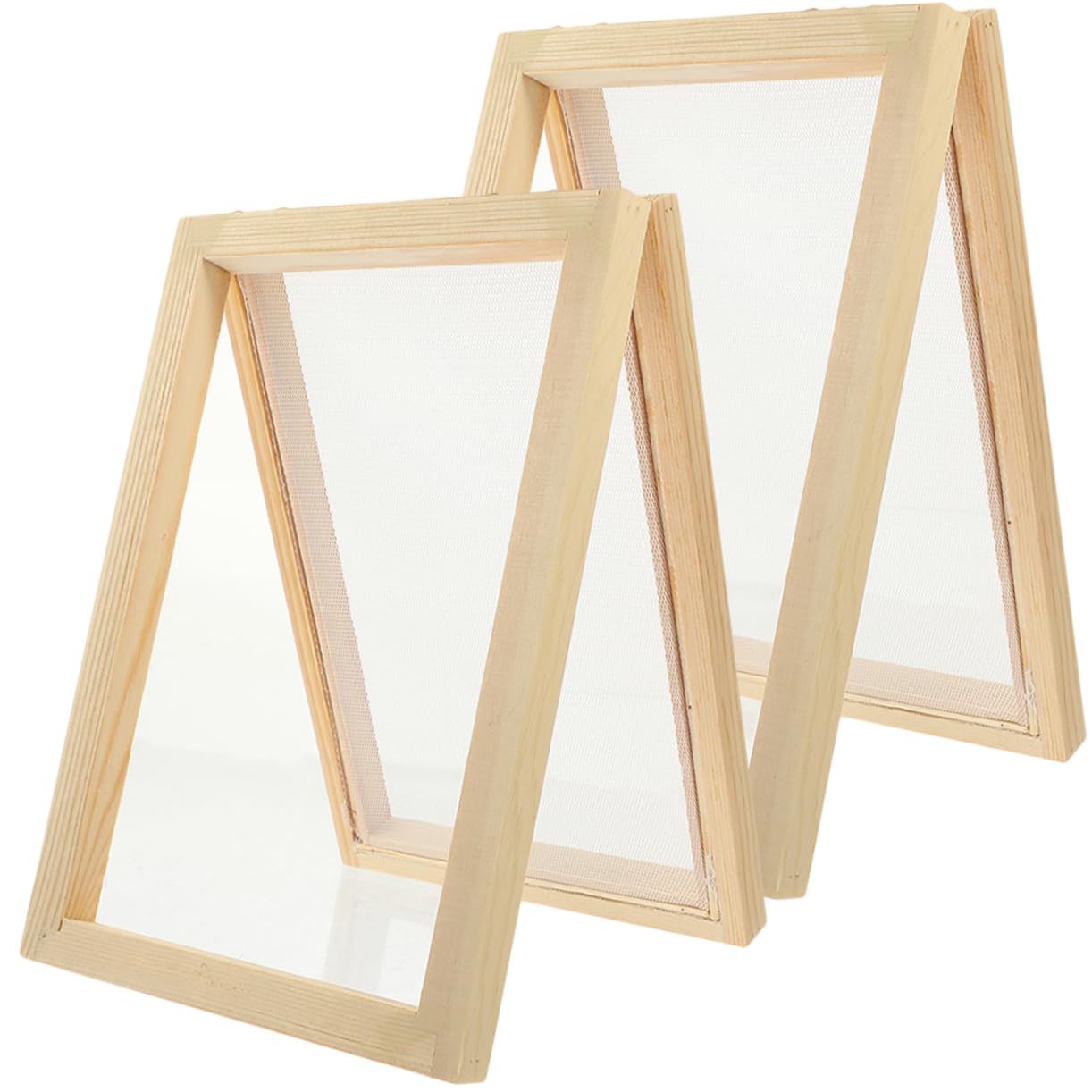 PHENOFICE DIY Paper Making Kit 2pcs Wooden Screen for Boys and Girls Educational Craft Toy