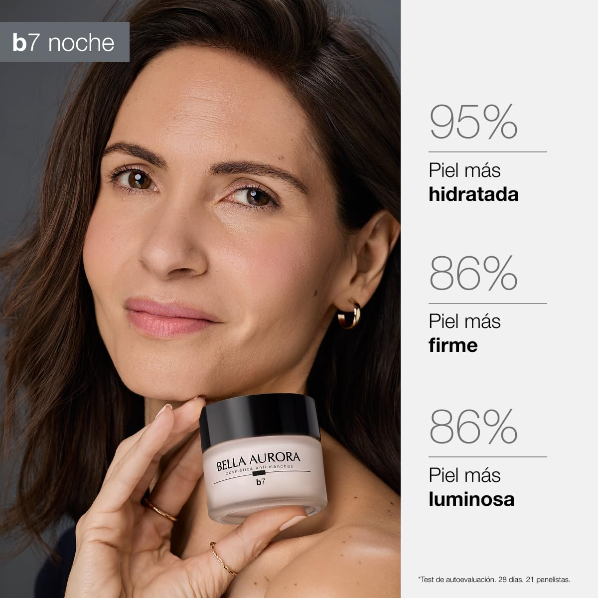Bella Aurora B7 Crema Antimanchas y Antiedad Noche | Renueva la Piel mientras Duermes | Reduce Manchas y Arrugas | Mejora Firmeza y Luminosidad | Tratamiento Facial Nocturno | 50 ml