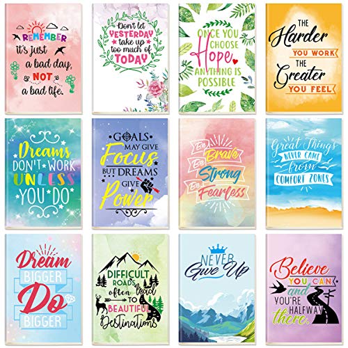Motivational Journal Pockets Notebooks Inspirational Mini Notebooks Small Cute Dairy Notebooks 12 Designs 80 Pages