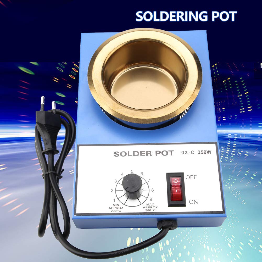 Pot à souder 250 W 220 V 80 mm avec circuit thermostatique électronique bain à dessouder 300 W prise européenne
