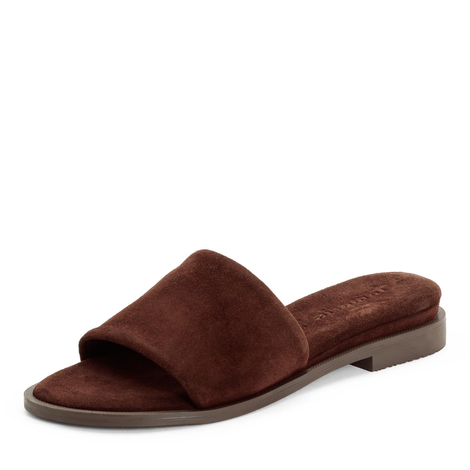 Tamaris Women's leather mules flat brown 6.5 UK
