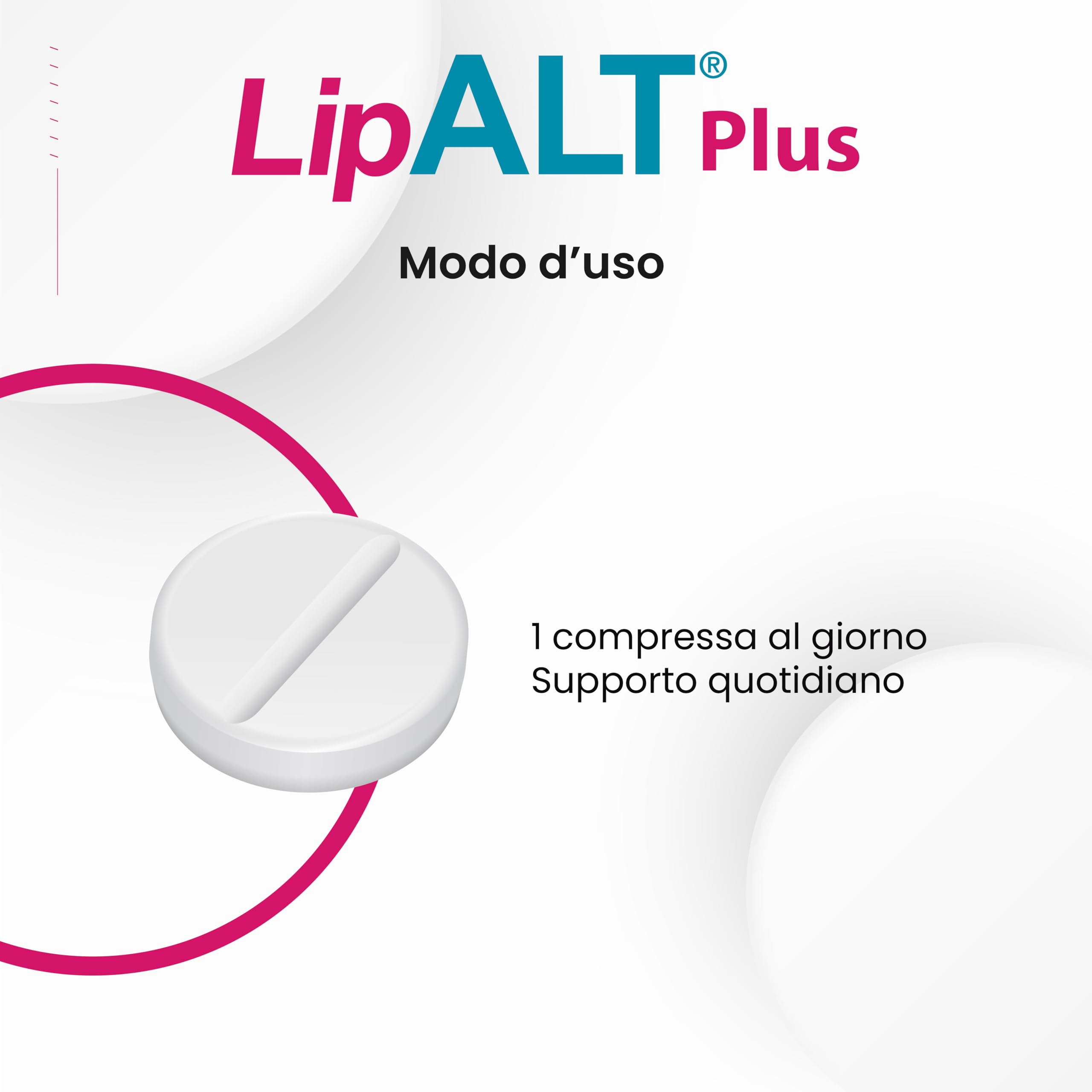 Lipalt Plus - Integratore Senza Monacolina K - Integratore a Base di Coenzima Q10, Bergamotto, Carciofo e Policosanoli - 20 Compresse Senza Glutine e Lattosio