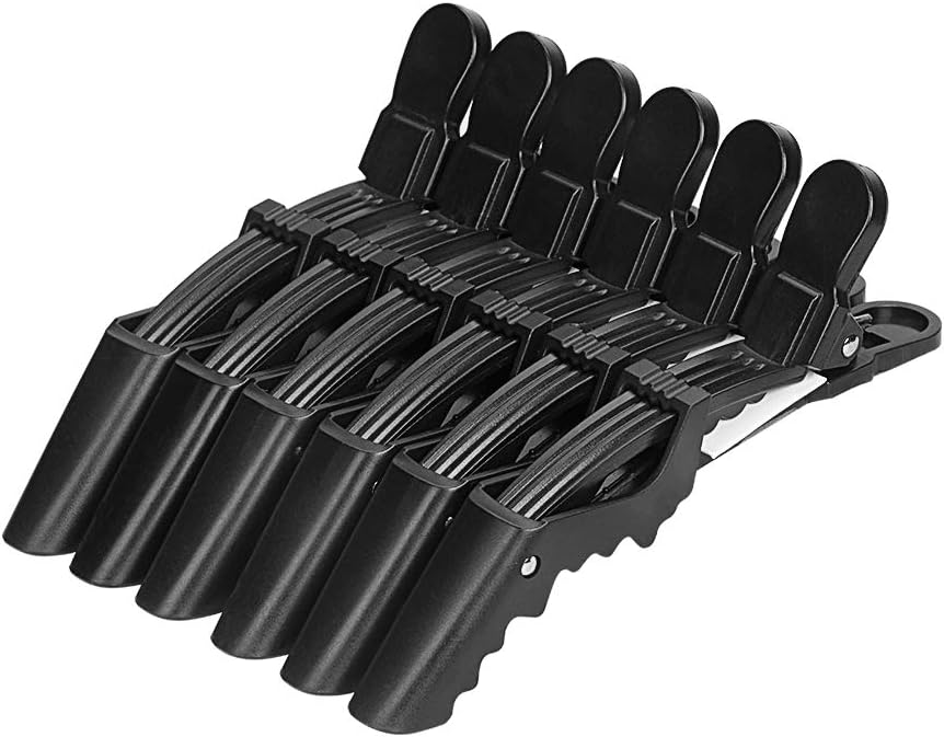 DEATTI Crocodile Alligator Hair Clips 6 Pcs, Hairdressing Sectioning