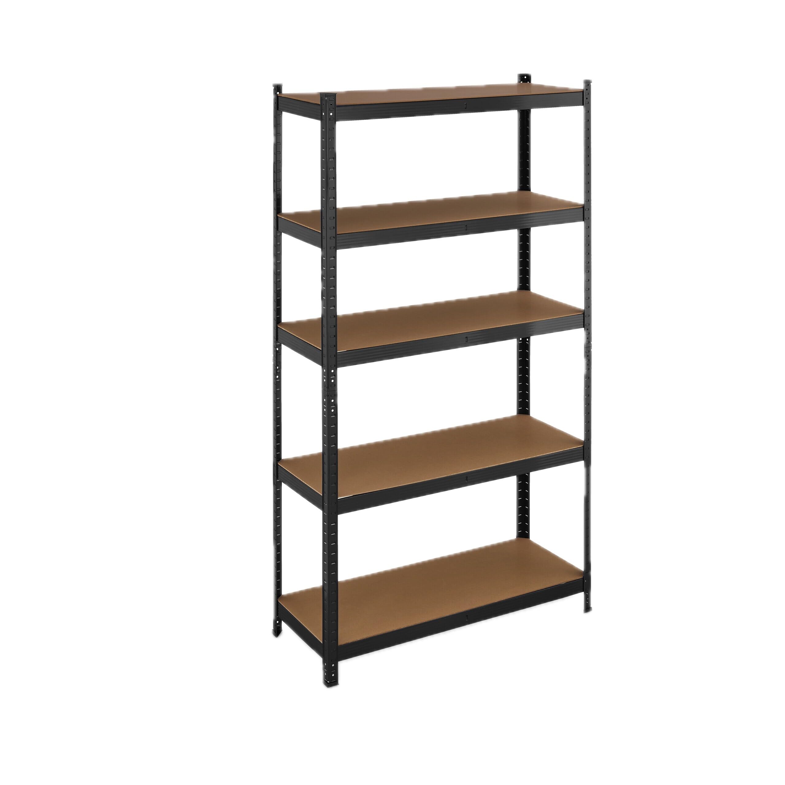 Relaxdays Scaffale Carichi Pesanti in Acciaio, HLP 180x100x40 cm, 5 Ripiani Alta Portata 500 kg, Garage e Cantina, Nero