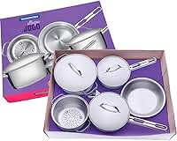 Tramontina CONJUNTO DE PANELAS 5 PEÇAS DE ACO INOX FUNDO TRIPLO - COZIMENTO + RAPIDO E UNIFORME, TAMPAS COM SAÍDA DE VAPOR - ALLEGRA - EMBALAGEM CAIXA PARDA