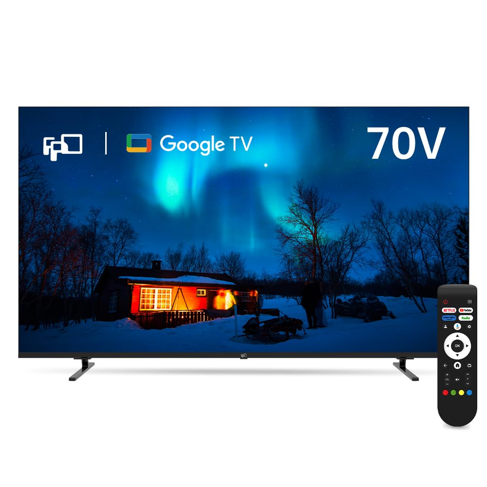 Amazon | FPD 70型 4K液晶スマートテレビ Google TV搭載 チューナー
