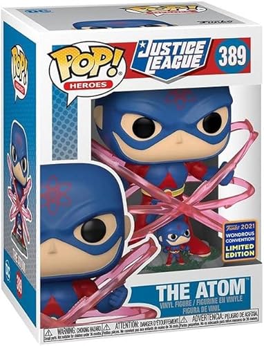 Funko Pop! Justice League The Atom Figura de vinilo exclusiva Convención maravillosa 2021 compartida