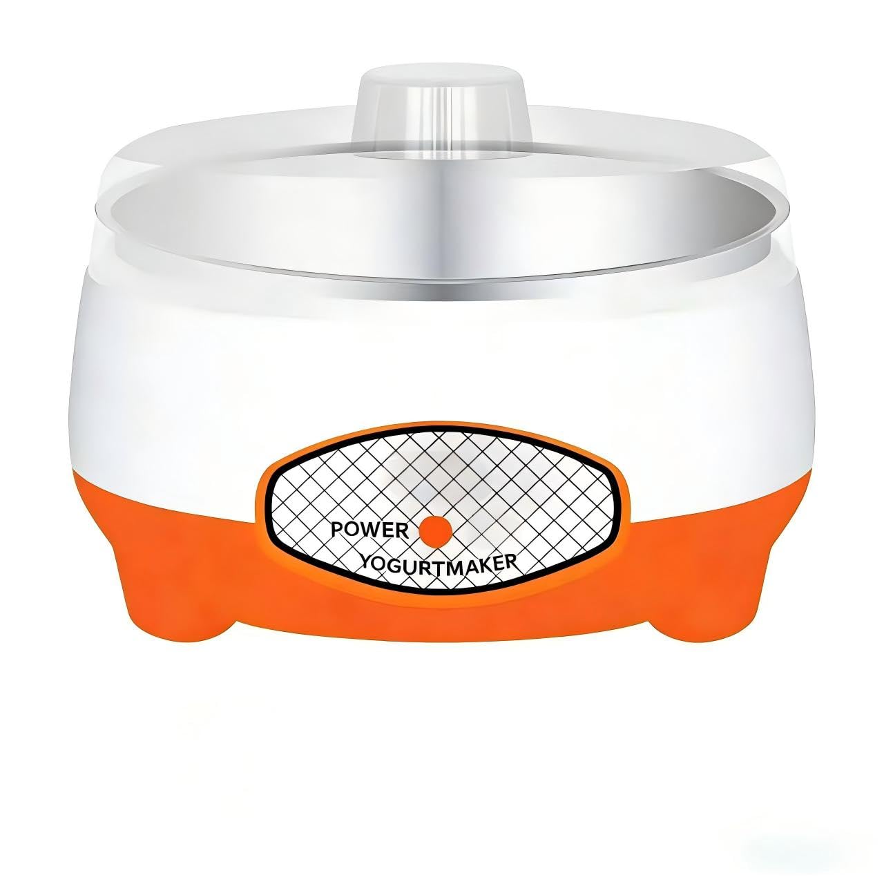 Yogurt Maker, Greek Yogurt Maker Machine, 15W Automatic Yogurt Maker with Stainless Steel Inner Pot, Cheese Maker, Household Fruit Wine Maker, Durable DIY Breakfast, Home Use (Oranger)