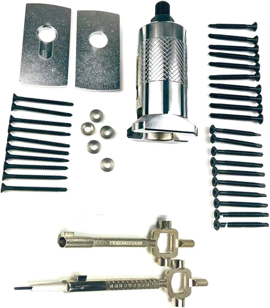 QiDAi Euro Cylinder Puller for Locks, Universal Nail Puller for Locks, Lock Cylinder Puller Tool, Professional Locksmith Set (A (All Nails)