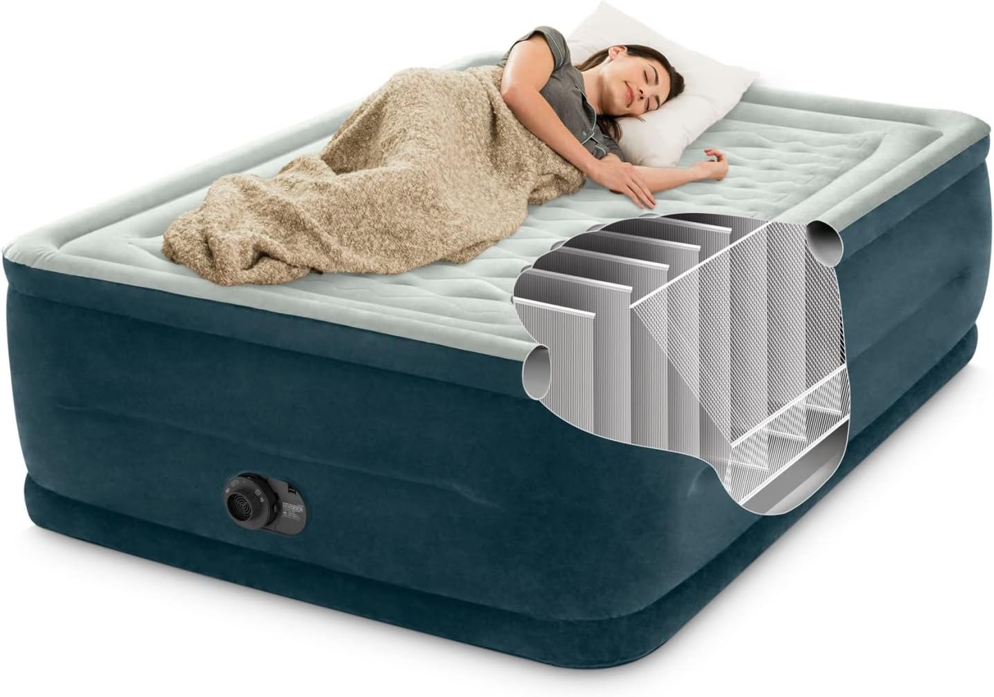 Luxury Air Mattress,Inflatable Twin Air Mattress,24