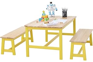 VEVOR Kids Table and Bench Set, A Perfect Spot for Creative Play and Educational Adventures