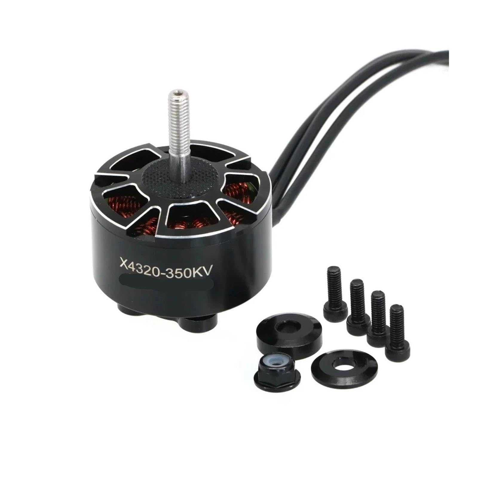 Compatibile con il motore brushless UAngel X4320 350KV | Motore brushless 4320 350KV, albero da 6 mm, 3-8S, alta velocità, adatto for droni ad ala fissa telecomandati.