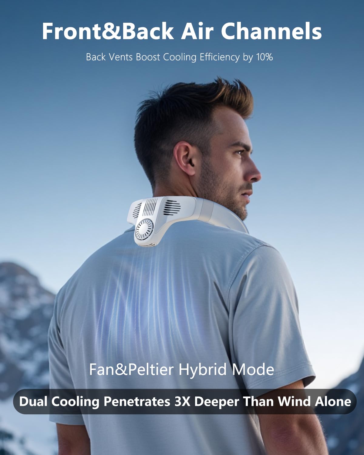 Amazon.com: ZNOKIN Neck Air Conditioner Fans, 2 in 1 Cooling Neck