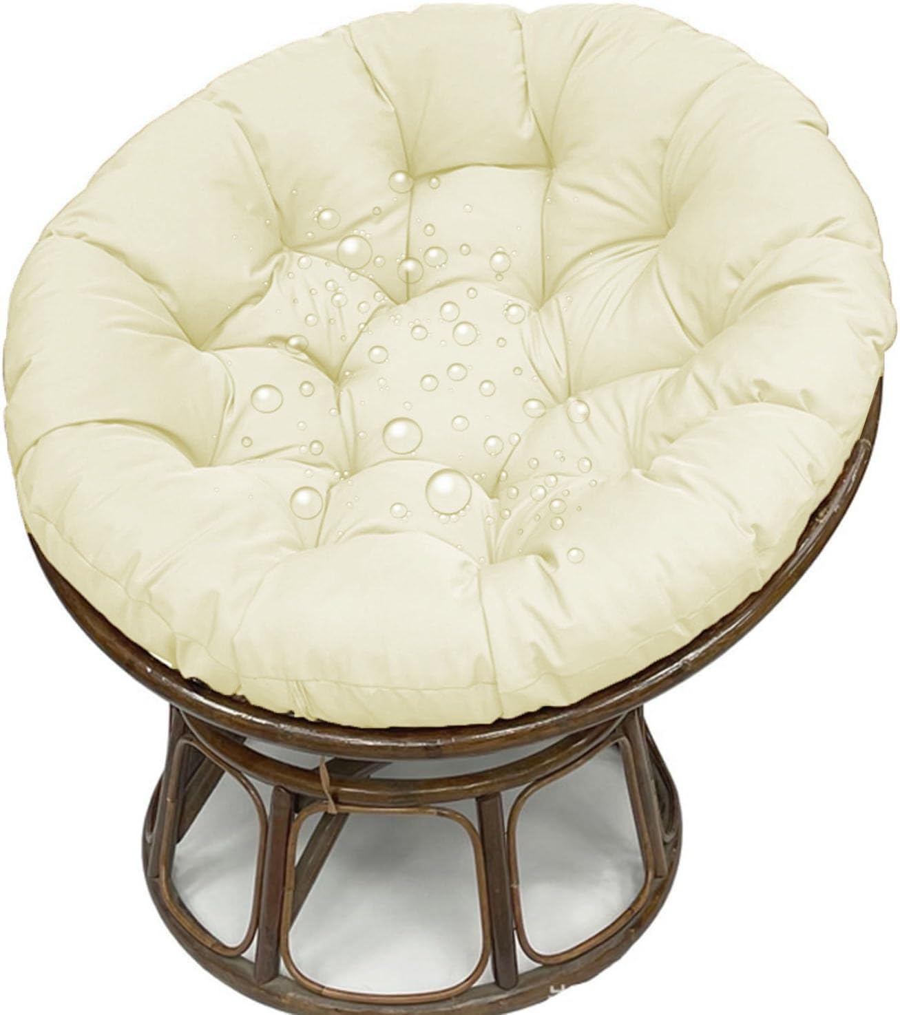 Cojines para Silla Redondos, Cojín para Sillón Colgante de Ratán, Apto para Jardines Exteriores, Columpios Interiores, Sofás,Uso doméstico(Color 13,90x90cm)