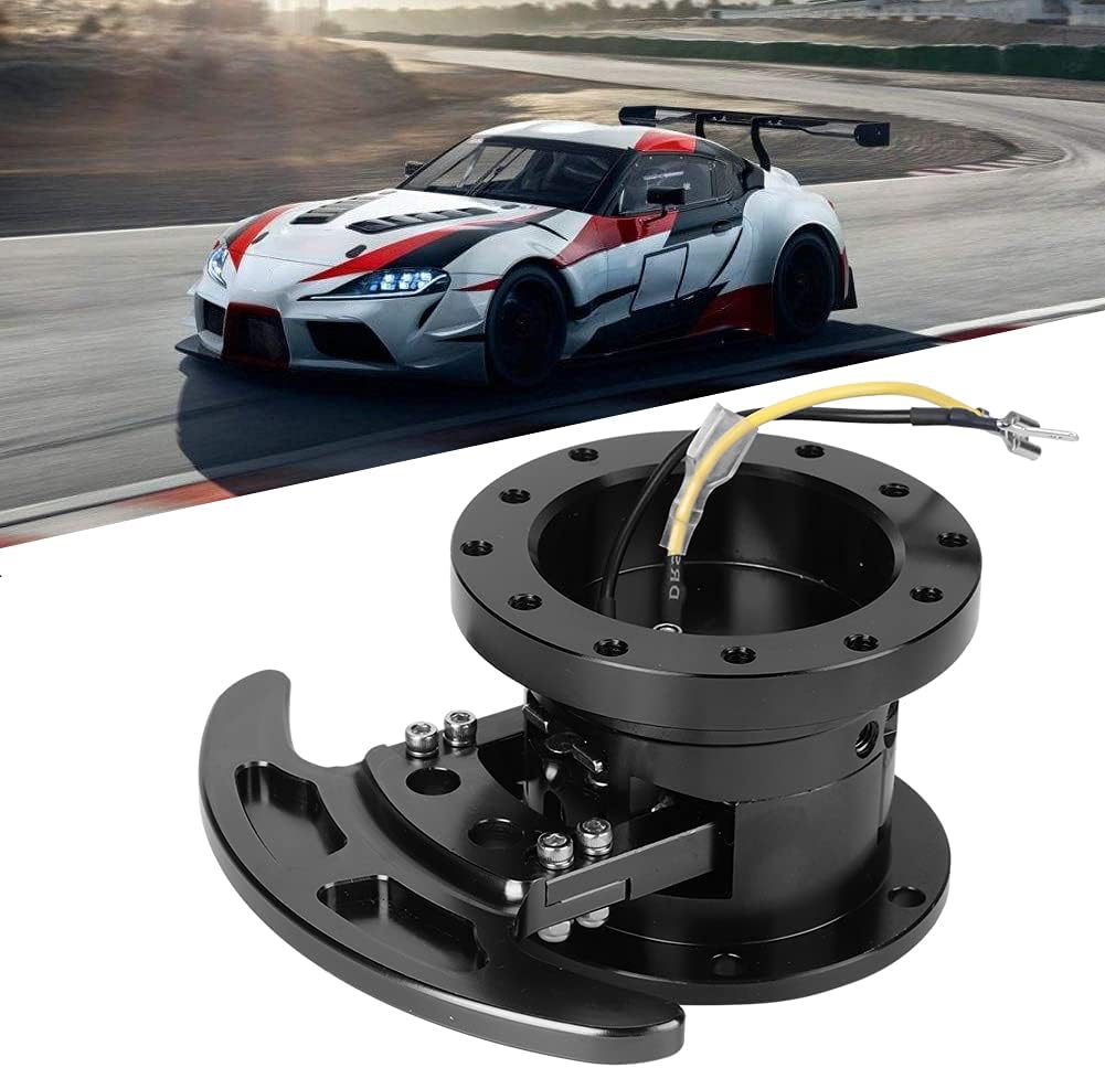 Steering Wheel Release,Tilt Flipped Racing Steering Wheel Quick Release Hub Kit Removable Adapter