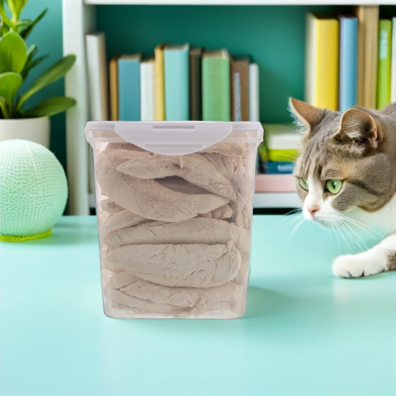 Kichvoe Gefriergetrocknete Katzenleckerlis 500G – Proteinreiche HüHnchen Snacks FüR Zahnpflege Und Kauspaß Magenschonende Leckerlis FüR Kitten Und Katzen Kleine Trockenleckerlis FüR Gesunde ZäHne