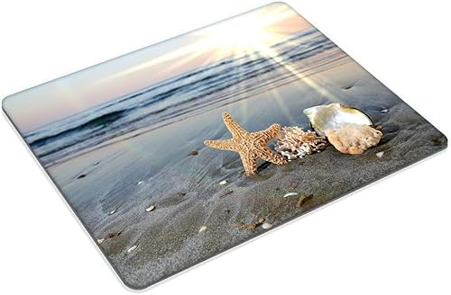 Miniatura 2 de Sunset Beach Baker - Alfombrilla de mouse personalizada con base de goma antideslizante para computadoras, laptop, oficina, escritorio, accesorios,