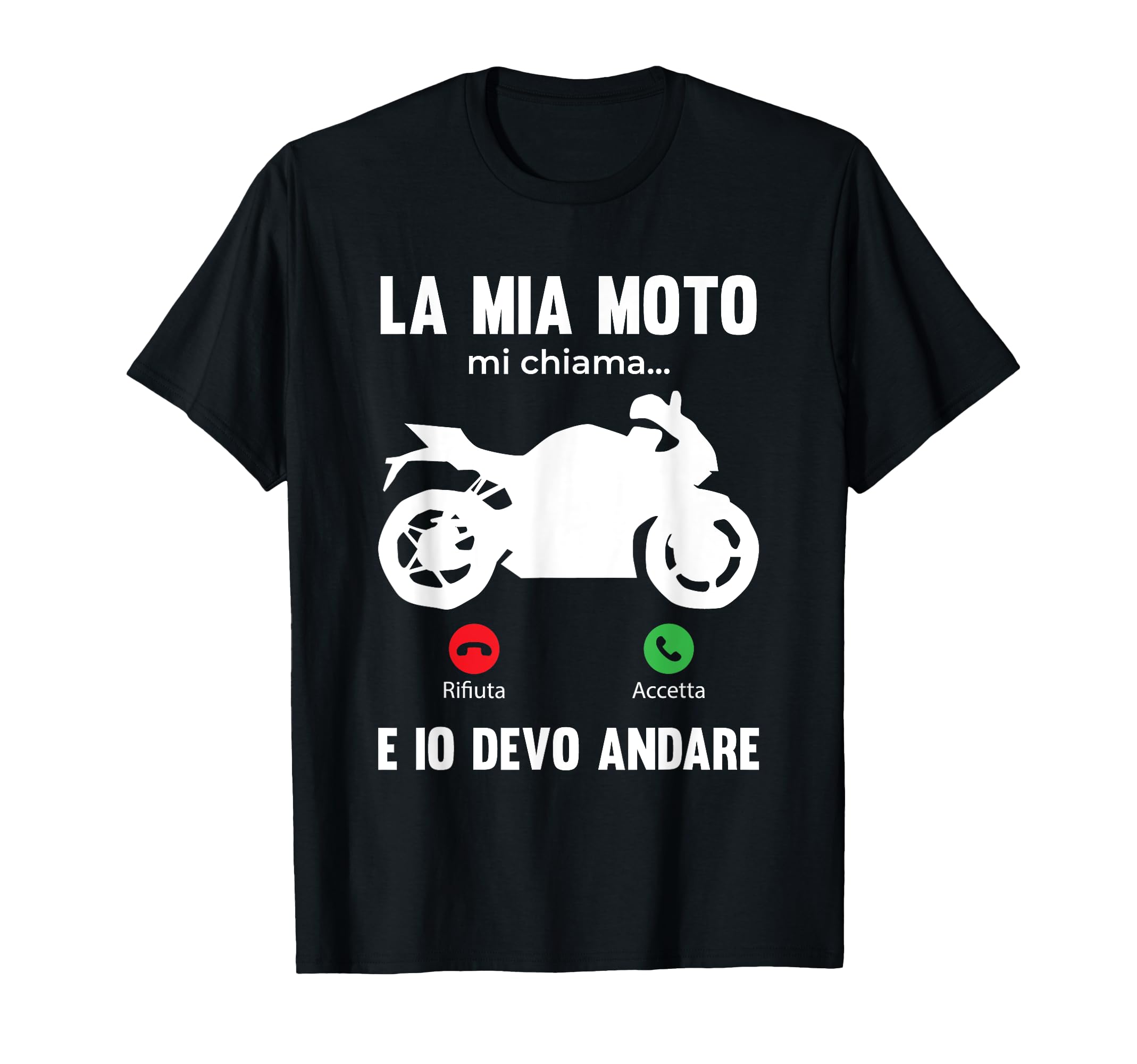 T-Shirt Motociclista Divertente 'Non Russo Sogno Sono Una Moto' – Uomo, Cotone, Varie Taglie E Colori