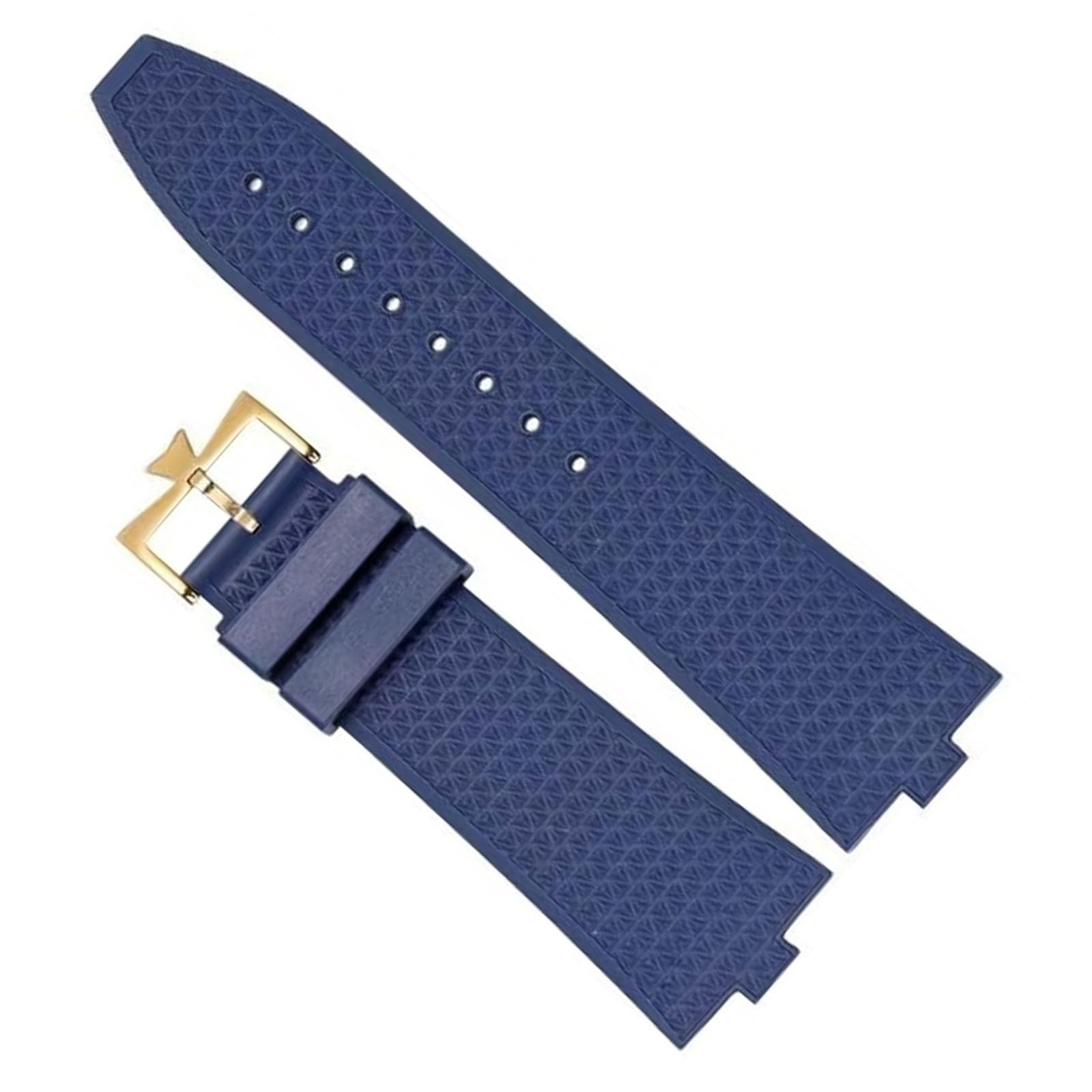 Sangle de montre fluororubber 7mm d'exception pour interface convexe 4500V - 8