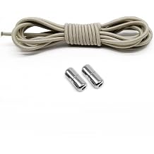 1 Pair Elastic Non Lace Shoelaces, Round Shoelaces, Quick Shoelaces, Metal Capsule Shoelaces Cord